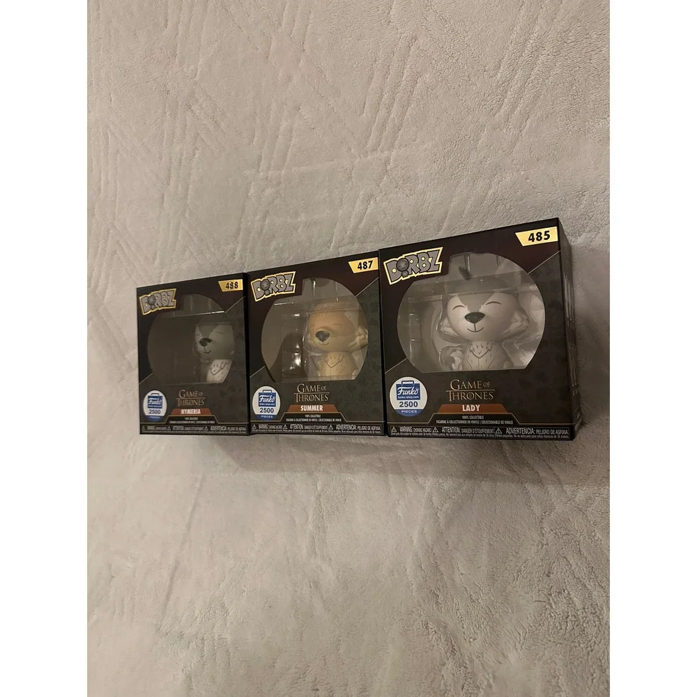 Funko Dorbz Game of Thrones Direwolf Lot Lady Summer Nymeria Limited 485,487,488